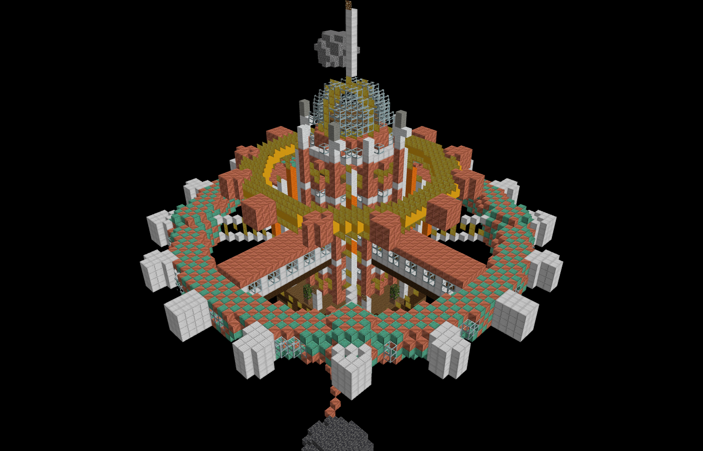 Futuristic Steampunk Space Station preview